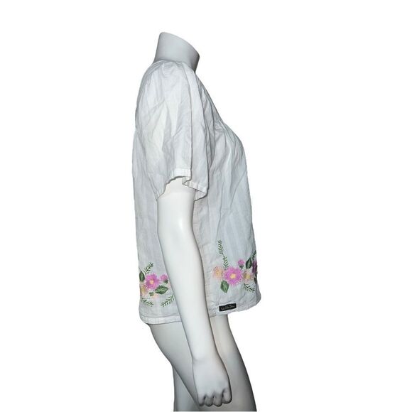 Matilda Jane Enchanted Garden Best-Dressed Embroidered Blouse White Small EUC - Picture 8 of 11